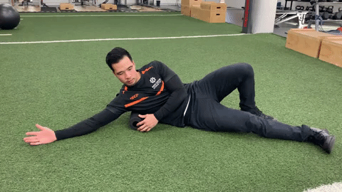 Lats Exercise on Foam Roller